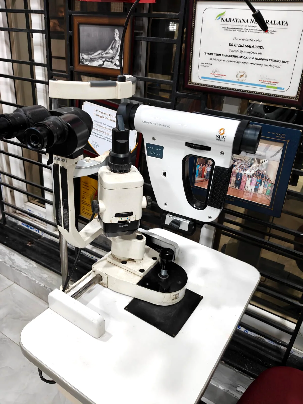 Retina Fundus-on-Phone Camera at Dr. Reddy's Eye Care Karaikal – SUN Pharma FOP Device